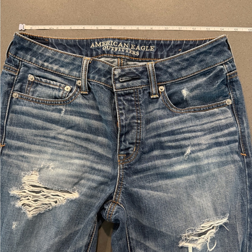 American Eagle Outfitters Boy Crop Jeans - Dark Blue